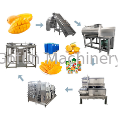 Γραμμή επεξεργασίας Mango Jam 380V 50Hz 500T/D για τη βιομηχανία τροφίμων
