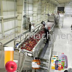 Πρότυπα τροφίμων SUS 304 κρύα γραμμή επεξεργασίας χυμού φρούτων Τύπου γραμμών επεξεργασίας της Apple