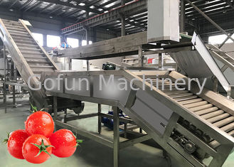 Βιομηχανική γραμμή επεξεργασίας ντοματών βαθμού τροφίμων 500T/D SUS304