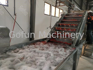 Συγκεντρωμένη σάλτσα 1500 T/D γραμμών επεξεργασίας τοματοπολτών ανοξείδωτου