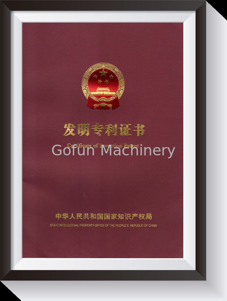 Κίνα Shanghai Gofun Machinery Co., Ltd. Πιστοποιήσεις